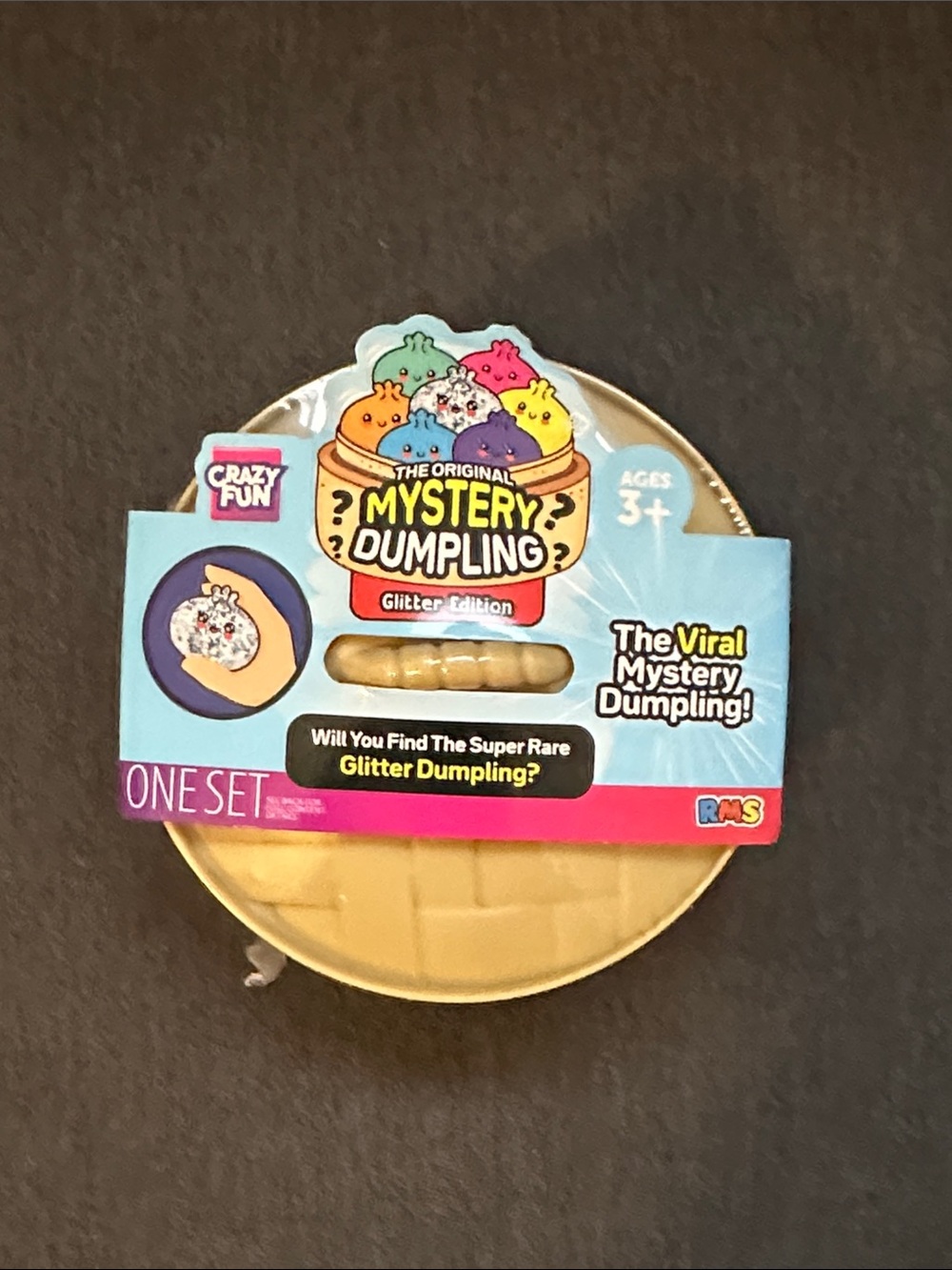 NEW RMS Crazy Fun Mystery Dumpling Bao Bun Squishy – Glitter Edition NWT